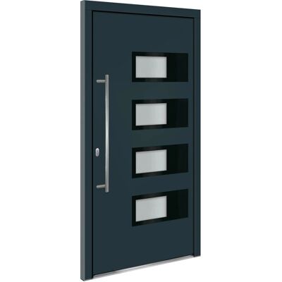 vidaXL Hoveddør 110x210 cm Aluminium PVC - Hoveddør vidaXL Hoveddør 110x210 cm Aluminium PVC - Hoveddør