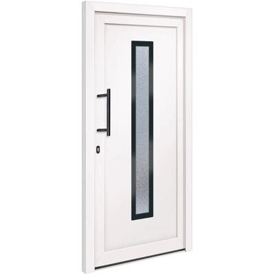 vidaXL Haustür Weiß 98x208 cm PVC - Haustür vidaXL Haustür Weiß 98x208 cm PVC - Haustür