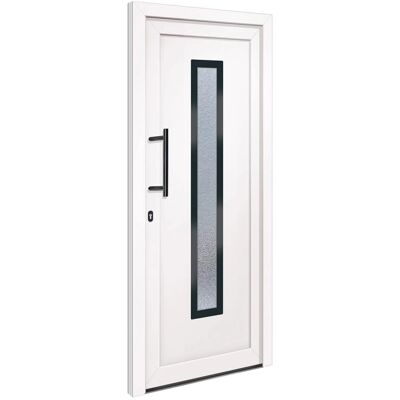 vidaXL Haustür Weiß 108x200 cm PVC - Haustür vidaXL Haustür Weiß 108x200 cm PVC - Haustür