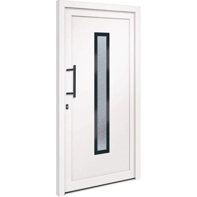 vidaXL Haustür Weiß 108x208 cm PVC - Haustür vidaXL Haustür Weiß 108x208 cm PVC - Haustür