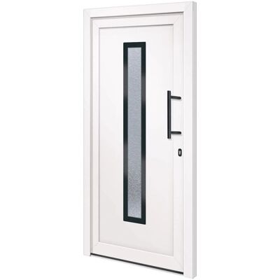 vidaXL Haustür Weiß 98x200 cm PVC - Haustür vidaXL Haustür Weiß 98x200 cm PVC - Haustür