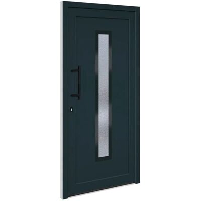 vidaXL Haustür - Anthrazit PVC 98x200 cm vidaXL Haustür - Anthrazit PVC 98x200 cm