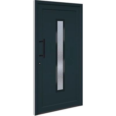 vidaXL Voordeur Anthracite 108x208 cm PVC - Front Door vidaXL Voordeur Anthracite 108x208 cm PVC - Front Door
