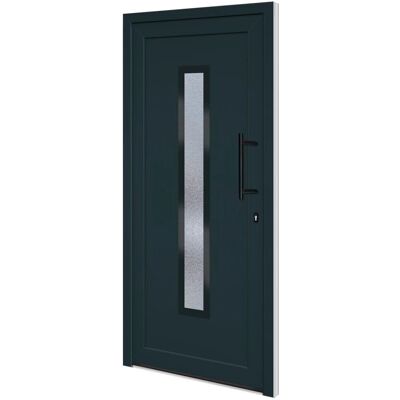 vidaXL Haustür Anthrazit 98x208 cm PVC - Haustür vidaXL Haustür Anthrazit 98x208 cm PVC - Haustür