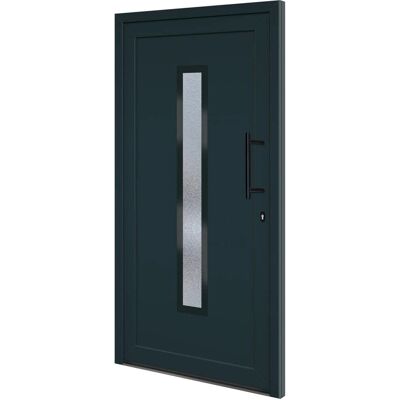vidaXL Haustür Anthrazit 108x200 cm PVC - Haustür vidaXL Haustür Anthrazit 108x200 cm PVC - Haustür