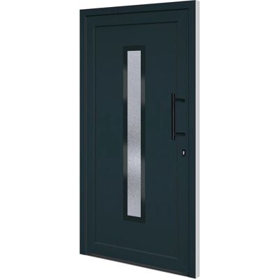 vidaXL Haustür Anthrazit 108x208 cm PVC - Haustür vidaXL Haustür Anthrazit 108x208 cm PVC - Haustür