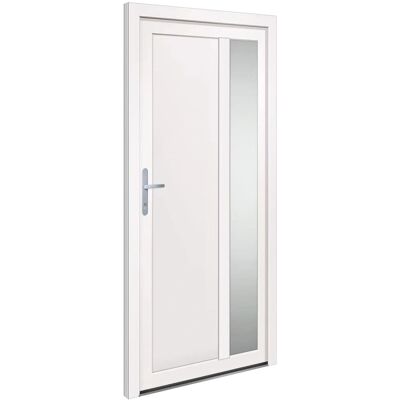 vidaXL Voordeur Wit 98x200 cm PVC - Voordeur vidaXL Voordeur Wit 98x200 cm PVC - Voordeur