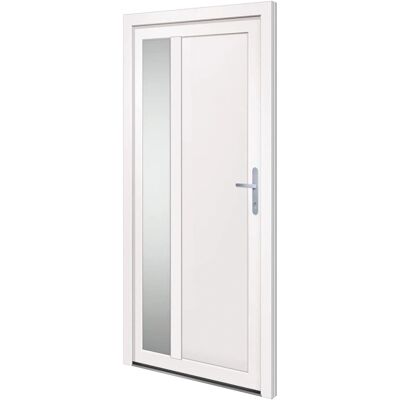 vidaXL Weiße PVC Haustür 98x200cm - Haustür vidaXL Weiße PVC Haustür 98x200cm - Haustür