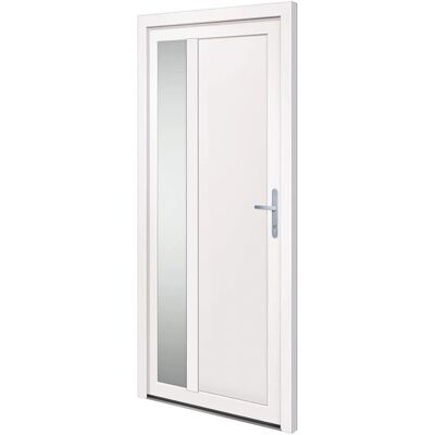 vidaXL Weiße Haustür 98x208 cm PVC - Haustür vidaXL Weiße Haustür 98x208 cm PVC - Haustür