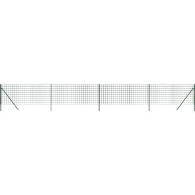 vidaXL Groene verzinkte stalen draadgaashek 1x10 m - Tuinhek vidaXL Groene verzinkte stalen draadgaashek 1x10 m - Tuinhek