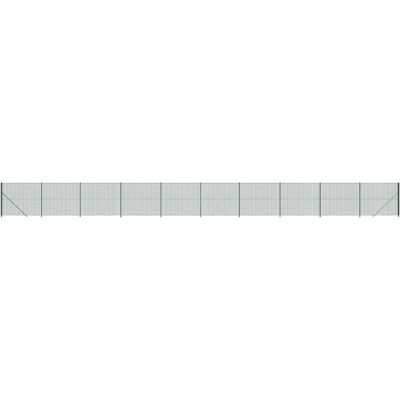 vidaXL Grüne 1.8x25 m Drahtzaun mit Flansch - Zaun vidaXL Grüne 1.8x25 m Drahtzaun mit Flansch - Zaun