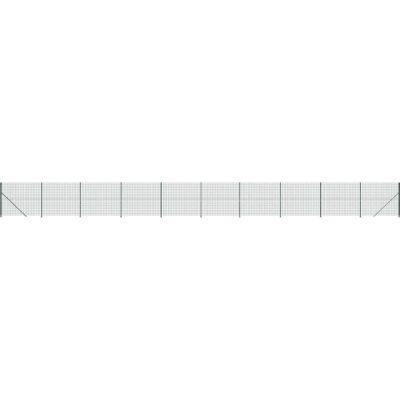 vidaXL Zäunetzzaun mit Flansch Grün 1,4x25 m vidaXL Zäunetzzaun mit Flansch Grün 1,4x25 m