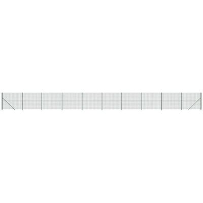 vidaXL Drahtzaun mit Flansch Grün 2,2x25 m - Zaun vidaXL Drahtzaun mit Flansch Grün 2,2x25 m - Zaun