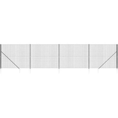vidaXL Wire Mesh Fence - Anthracite - 1.6x10 m - Garden Fence vidaXL Wire Mesh Fence - Anthracite - 1.6x10 m - Garden Fence