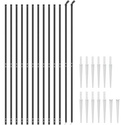 vidaXL Drahtzaun - Anthrazit - 1,4x25m - Garten & Außenbereich vidaXL Drahtzaun - Anthrazit - 1,4x25m - Garten & Außenbereich
