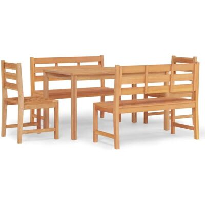 VidaXL Gartengestell - Teaktisch & Stühle VidaXL Gartengestell - Teaktisch & Stühle