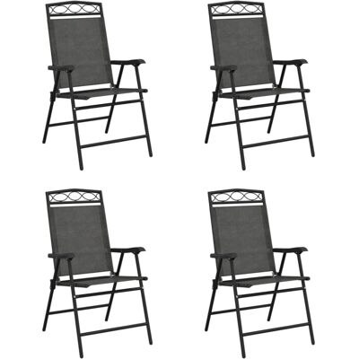 vidaXL Krzesło ogrodowe - Szare z poduszką 3157294 vidaXL Krzesło ogrodowe - Szare z poduszką 3157294