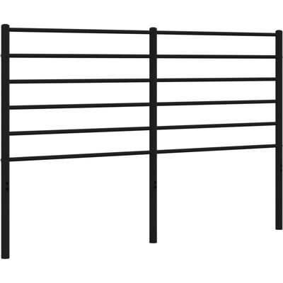 vidaXL metalen hoofdbord zwart 120 cm - Hoofdbord vidaXL metalen hoofdbord zwart 120 cm - Hoofdbord