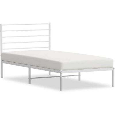 vidaXL Metallbett mit Kopfteil - Bettgestell vidaXL Metallbett mit Kopfteil - Bettgestell