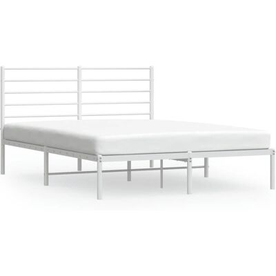 vidaXL metalen bedframe 160x200 cm met hoofdbord - Bedtype vidaXL metalen bedframe 160x200 cm met hoofdbord - Bedtype