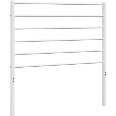vidaXL Valkoinen 80 cm Metallinen Sängynpääty - Sängynpääty vidaXL Valkoinen 80 cm Metallinen Sängynpääty - Sängynpääty