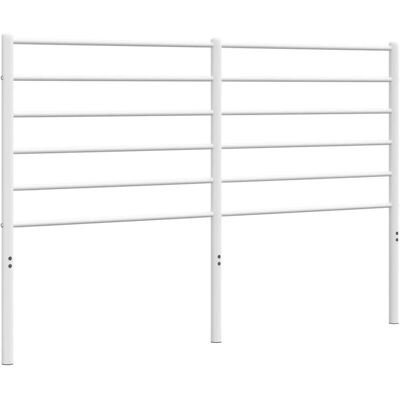vidaXL Witte 120 cm metalen hoofdbord - Hoofdbord vidaXL Witte 120 cm metalen hoofdbord - Hoofdbord