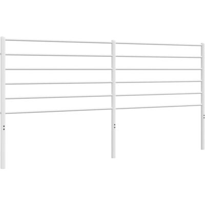 vidaXL Metal Hovedgærde Hvid 200 cm - Hovedgærde vidaXL Metal Hovedgærde Hvid 200 cm - Hovedgærde
