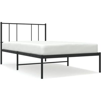 vidaXL Bettgestell 100x200cm mit Kopfteil - Metall Bettgestell vidaXL Bettgestell 100x200cm mit Kopfteil - Metall Bettgestell