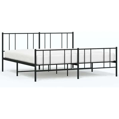 vidaXL Metallbett mit Kopfteil - Bettart vidaXL Metallbett mit Kopfteil - Bettart