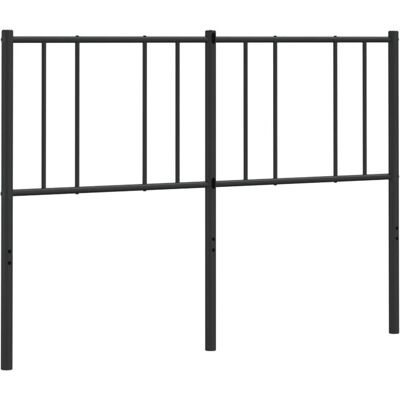 vidaXL Zwarte Metalen Kopstuk 150 cm - Kopstuk vidaXL Zwarte Metalen Kopstuk 150 cm - Kopstuk