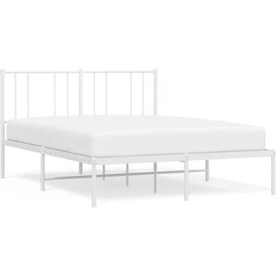 vidaXL Metallbett mit Kopfteil - Bettgestell 140x200cm vidaXL Metallbett mit Kopfteil - Bettgestell 140x200cm
