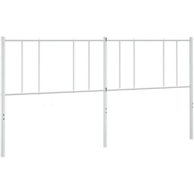 vidaXL 193 cm Weiß Metallkopfhaupt - Kopfteil vidaXL 193 cm Weiß Metallkopfhaupt - Kopfteil