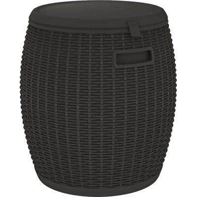 vidaXL Garten-Aufbewahrungsbox 4-in-1 Schwarz Polypropylen vidaXL Garten-Aufbewahrungsbox 4-in-1 Schwarz Polypropylen