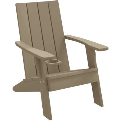 vidaXL Garten Adirondack Stuhl Hellbraun - Gartenstuhl vidaXL Garten Adirondack Stuhl Hellbraun - Gartenstuhl