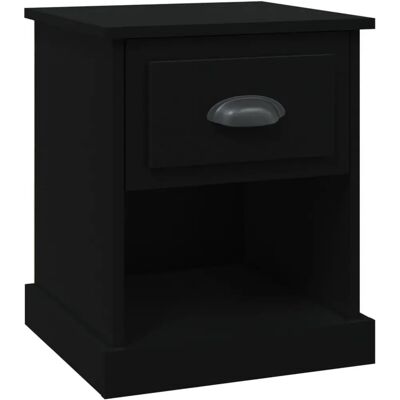 vidaXL Yöpöytä - Lastulevy - Musta - 39x39x47,5cm - Yöpöytä vidaXL Yöpöytä - Lastulevy - Musta - 39x39x47,5cm - Yöpöytä