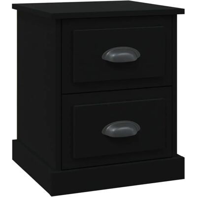 vidaXL 816146 Schwarzes Nachttisch - Beistelltisch vidaXL 816146 Schwarzes Nachttisch - Beistelltisch