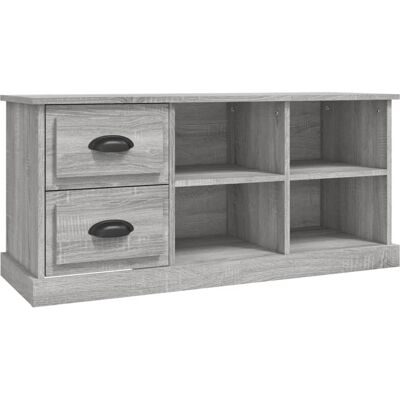 vidaXL Grijze Sonoma TV Kast - Media Eenheid - Duurzaam Engineering Hout vidaXL Grijze Sonoma TV Kast - Media Eenheid - Duurzaam Engineering Hout