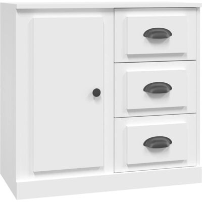 vidaXL Blanc 70x35.5x67.5 cm Bois Contréplaqué Buffet - Buffet - Publicité vidaXL Blanc 70x35.5x67.5 cm Bois Contréplaqué Buffet - Buffet - Publicité