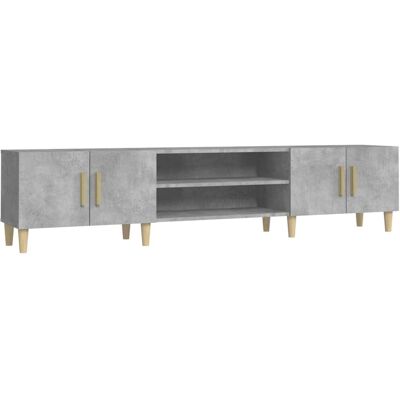 vidaXL Grijze betonnen TV-kast - Geïntegreerd hout TV-meubel vidaXL Grijze betonnen TV-kast - Geïntegreerd hout TV-meubel