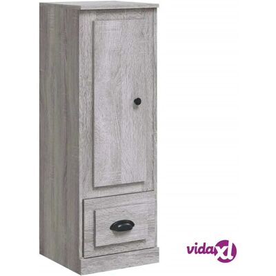 vidaXL Hohe Kommode Grau Sonoma 36x35,5x103,5 cm Holzwerkstoff vidaXL Hohe Kommode Grau Sonoma 36x35,5x103,5 cm Holzwerkstoff
