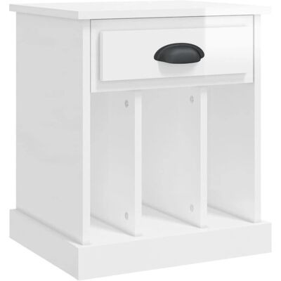 vidaXL 816348 Table de Nuit - Blanc - Table de Nuit - Publicité vidaXL 816348 Table de Nuit - Blanc - Table de Nuit - Publicité