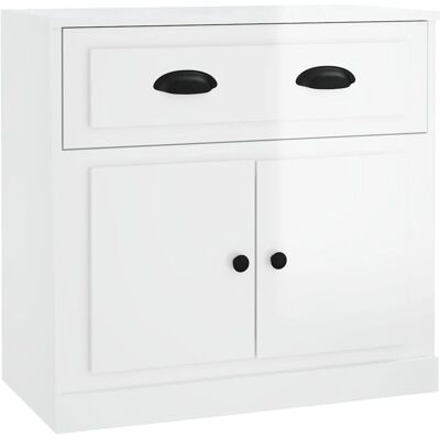 vidaXL 816426 Valkoinen Korkeakiilto Sivupöytä - Sideboard vidaXL 816426 Valkoinen Korkeakiilto Sivupöytä - Sideboard