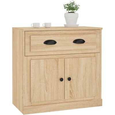 vidaXL Sonoma Eichen Sideboard 70x35.5x67.5 cm - Sideboard vidaXL Sonoma Eichen Sideboard 70x35.5x67.5 cm - Sideboard