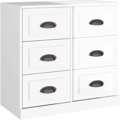 vidaXL Korkean kiiltävä valkoinen kaappi - 70x35,5x67,5 cm vidaXL Korkean kiiltävä valkoinen kaappi - 70x35,5x67,5 cm