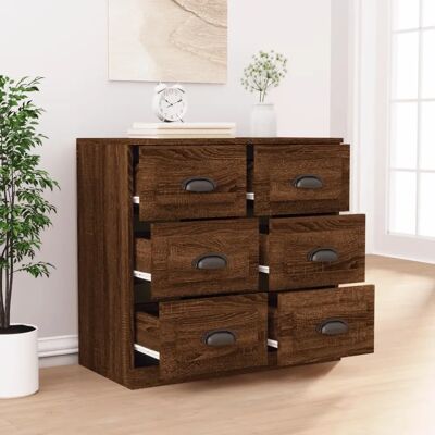 vidaXL Braun Eichen Sideboard - Sideboard vidaXL Braun Eichen Sideboard - Sideboard