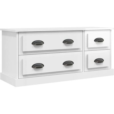 vidaXL 816450 Hochglanz Weiß TV-Schrank - Fernsehtyp vidaXL 816450 Hochglanz Weiß TV-Schrank - Fernsehtyp