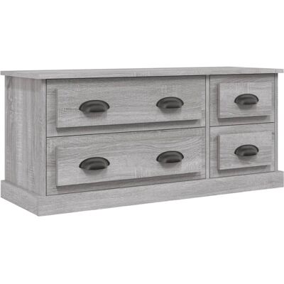 vidaXL 816454 Graues Sonoma TV-Schrank - TV-Ständer mit Stauraum vidaXL 816454 Graues Sonoma TV-Schrank - TV-Ständer mit Stauraum