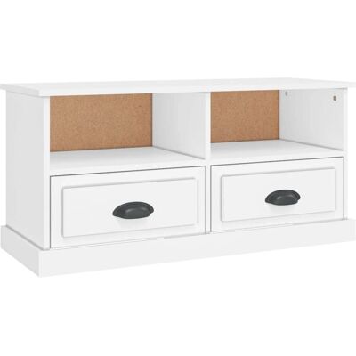 vidaXL TV-Schrank Weiß - 93x35.5x45 cm - Fernsehmöbel vidaXL TV-Schrank Weiß - 93x35.5x45 cm - Fernsehmöbel