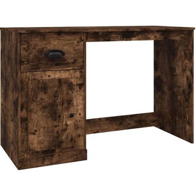vidaXL 816477 Räuchereiche Schreibtisch - Schreibtisch vidaXL 816477 Räuchereiche Schreibtisch - Schreibtisch