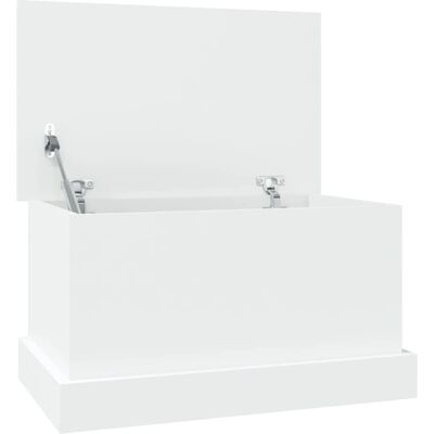 vidaXL Aufbewahrungsbox 50x30x28 cm Weiß Langlebiges Ingenieurholz vidaXL Aufbewahrungsbox 50x30x28 cm Weiß Langlebiges Ingenieurholz